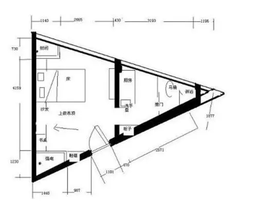 房间是三角形如何解决