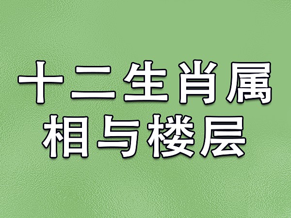 风水楼层与属相